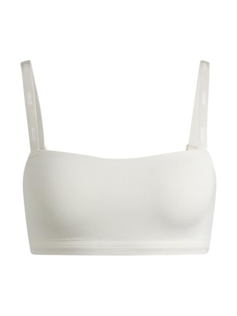 BOSS STRETCH-JERSEY BRALETTE WITH BRANDED STRAPS