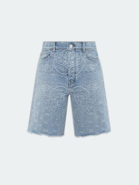 AMIRI BANDANA JACQUARD SKATER SHORT