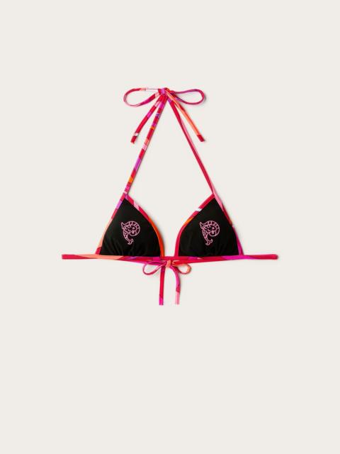 PUCCI EMBROIDERED TRIANGLE BRA