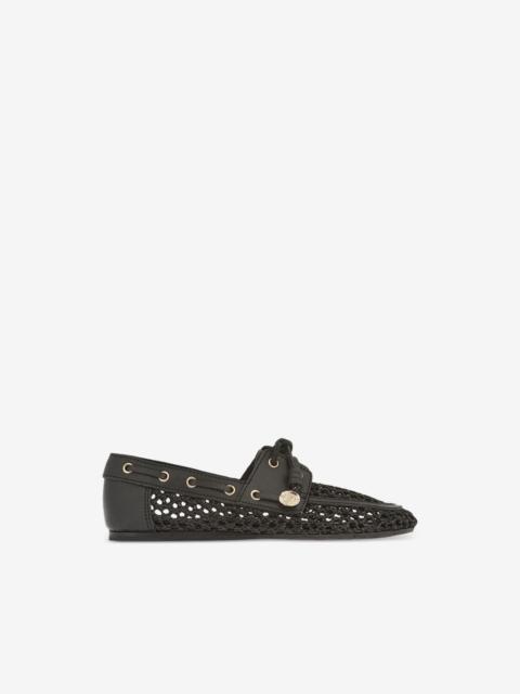 ANCIENT GREEK SANDALS Pliaria crochet leather loafers