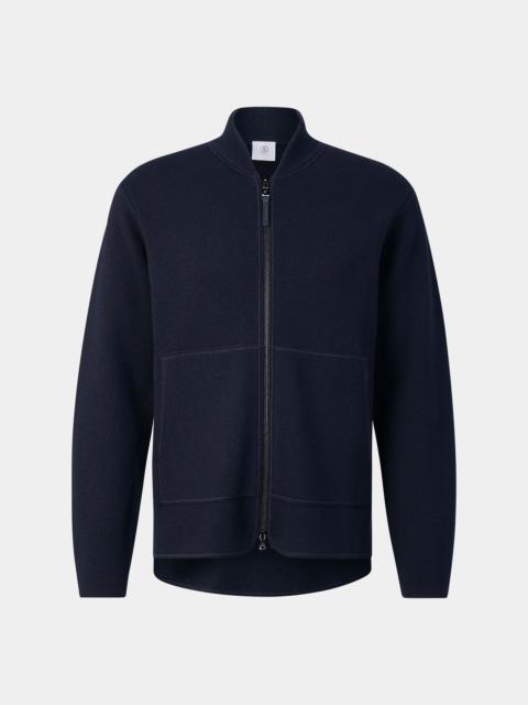BOGNER Virgin wool cardigan Everest in Navy blue
