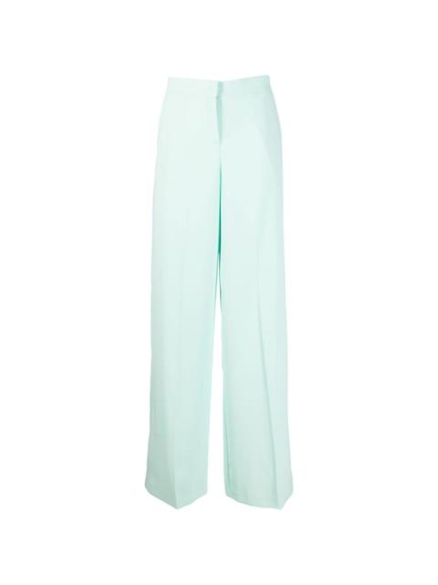 high-waisted wide-leg trousers