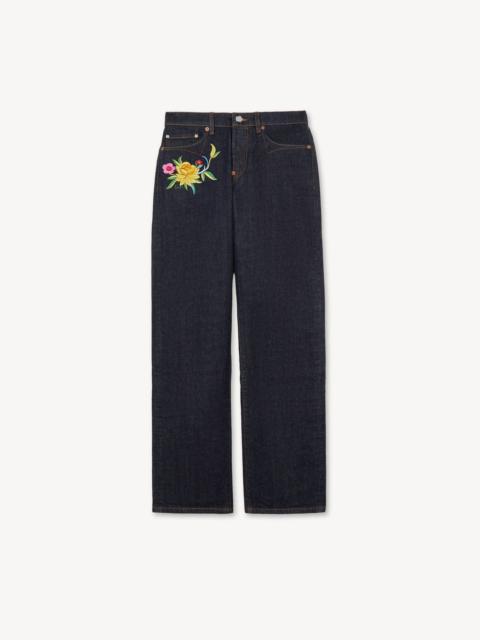 KENZO 'KENZO Wildflower' straight pants in japanese denim