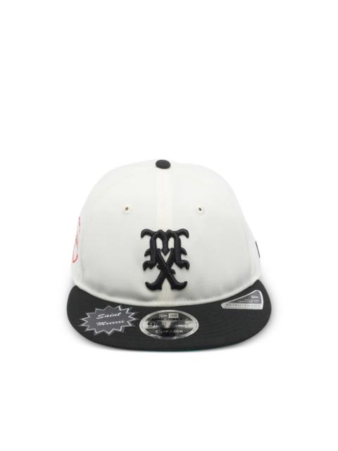 SAINT M×××××× x New Era logo-patch cap