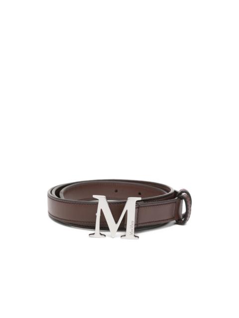 Max Mara buckle leather belt