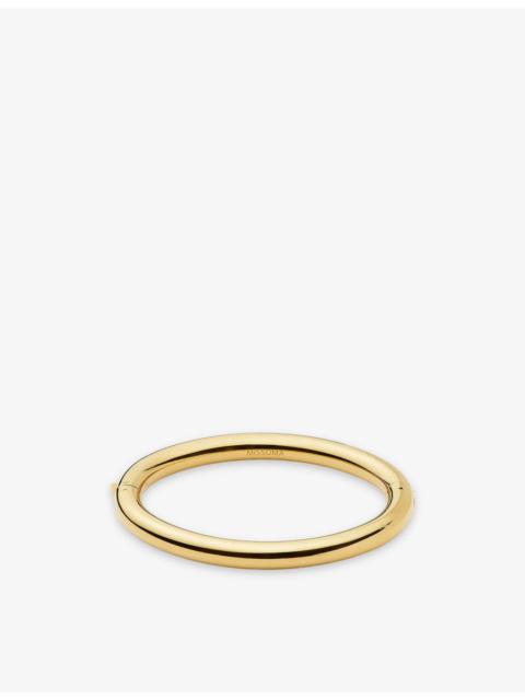 MISSOMA Chunky Round Hinged 18ct Gold PVD Plated Stainless-Steel Bangle