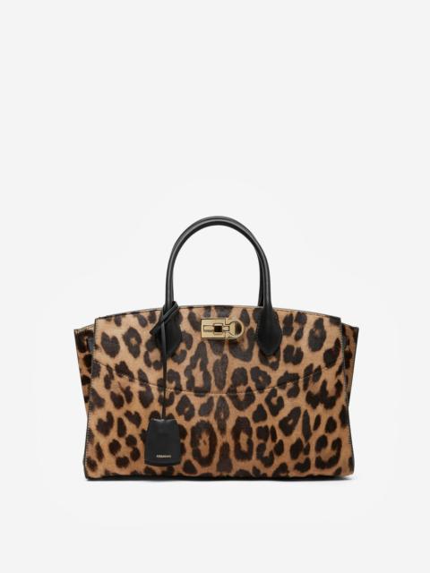 FERRAGAMO The new studio leopard bag