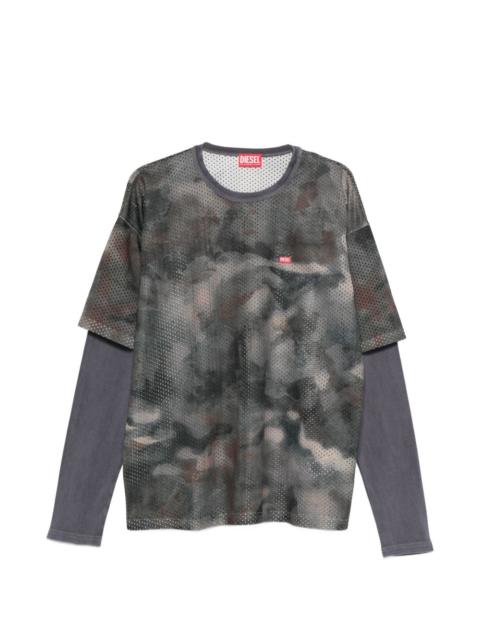 Diesel perforated long-sleeve T-shirt