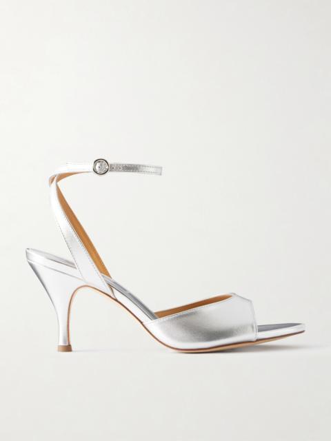 Aeyde Jada 75 Metallic Leather Sandals
