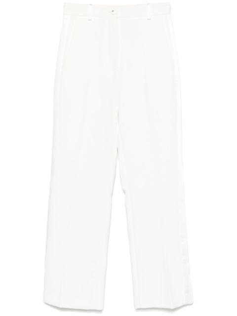 ELISABETTA FRANCHI satin-bands crepe trousers