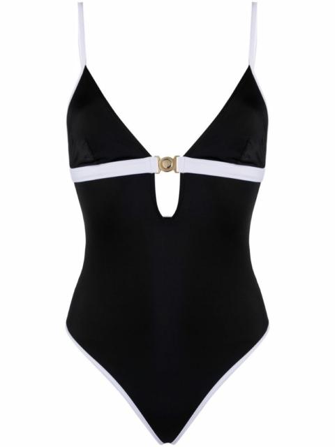 Balmain embossed logo one-piece swimsuit