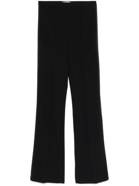 ELISABETTA FRANCHI satin-trim crepe trousers