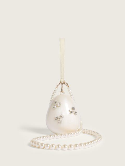 Simone Rocha Embellished Pearl Crossbody Micro Egg Bag