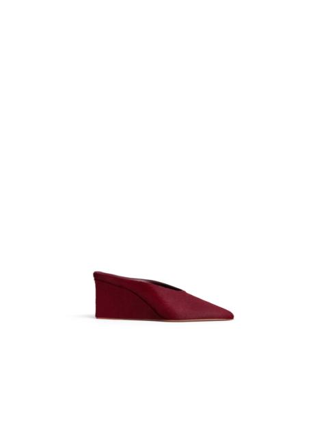 Alaïa CUBE MULES IN HAIRCALF