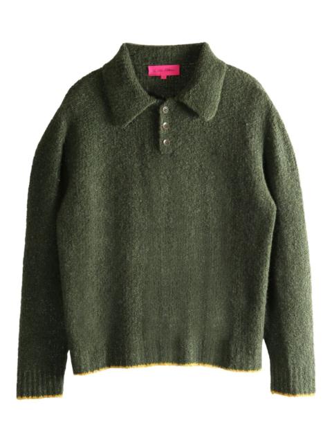 The Elder Statesman contrasting-trim polo shirt