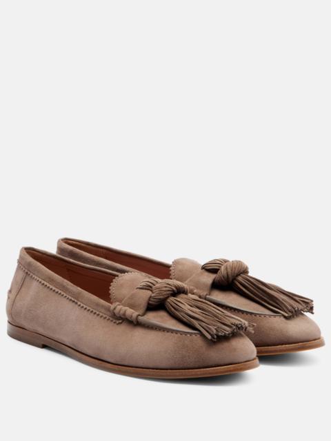 AQUAZZURA Freddie suede loafers