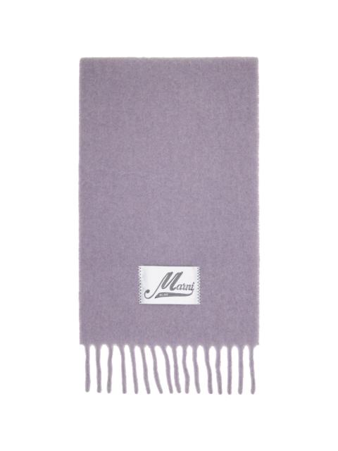 Marni Purple Alpaca Scarf