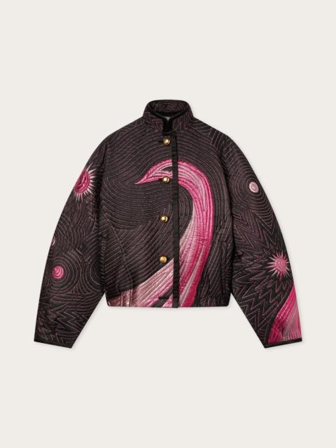PUCCI CIGNI PRINT BOMBER JACKET