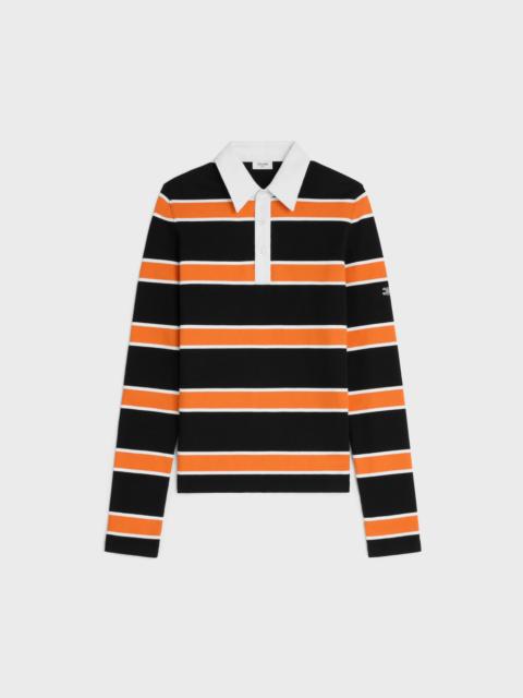 CELINE polo shirt IN STRIPED COTTON JERSEY