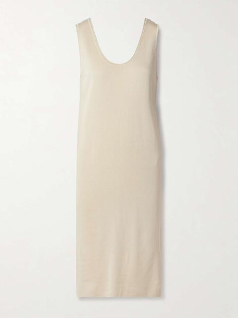 The Row Garfield silk midi dress