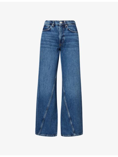 ANINE BING Brie Wide-Leg Denim Jeans