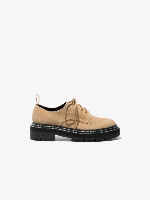 Suede Lug Sole Oxfords