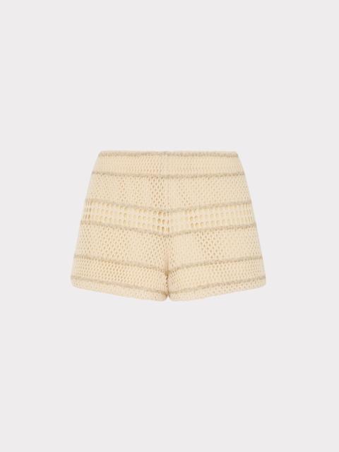 MILLY Crochet Knit Shorts