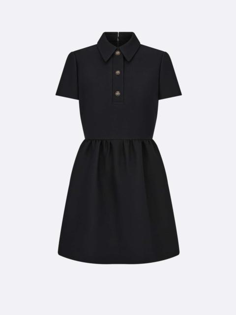 Fitted Dress with 'CD' Buttons
