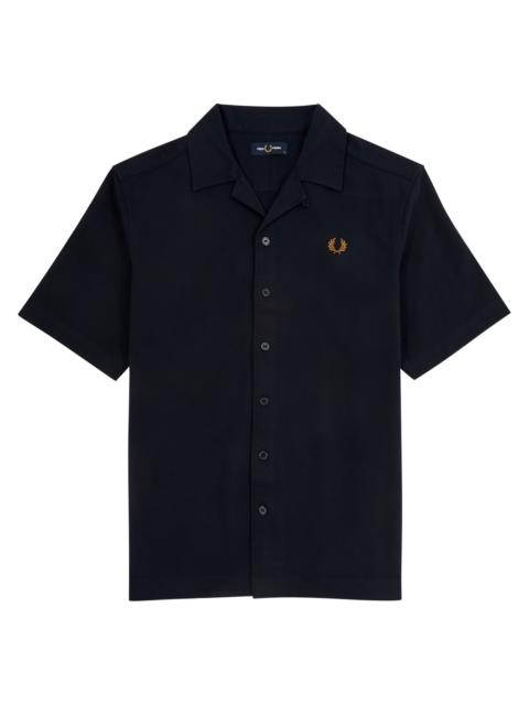 Fred Perry Logo-embroidered cotton shirt