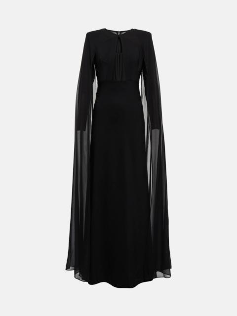 ROLAND MOURET Chiffon gown