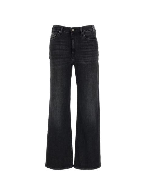 AG Jeans faded-effect wide-leg jeans