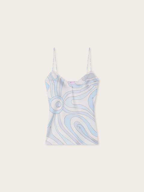 PUCCI MARMO PRINT SILK TOP