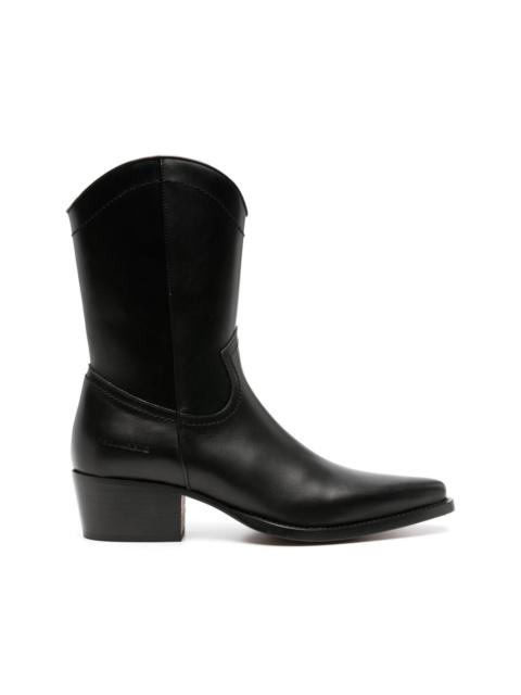 DSQUARED2 Western leather ankle boots