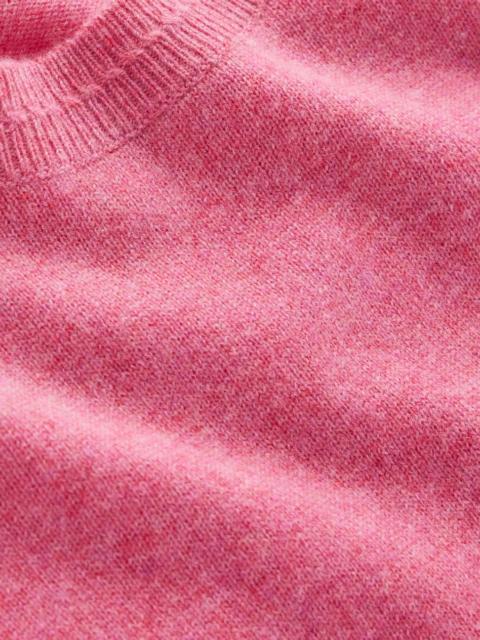 BODEN Eva Cashmere Crew Neck Sweater-Rose Pink Melange