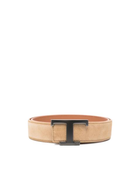 Tod's logo-buckle leather belt