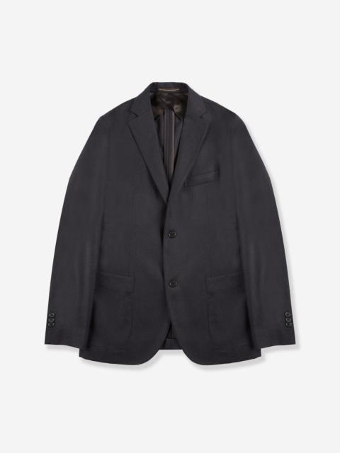 SLOWEAR Slim fit wool and cashmere flannel jacket