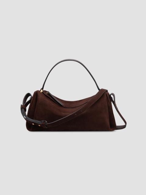 NEOUS Women's Scorpius Suede & Leather Crossbody Bag - Dark Chocolate