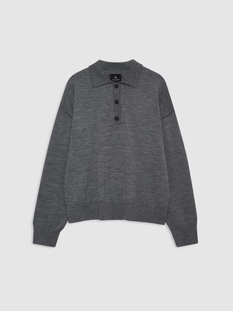 Lee Polo Sweater - Medium Heather Grey