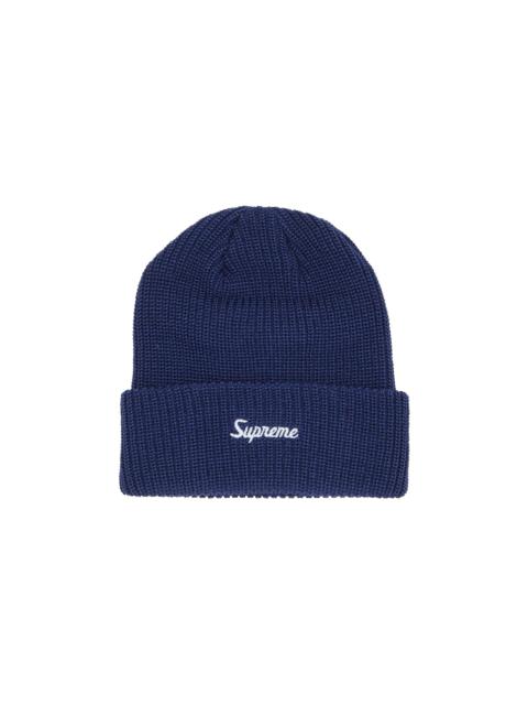 Supreme Loose Gauge Beanie 'Dark Blue'