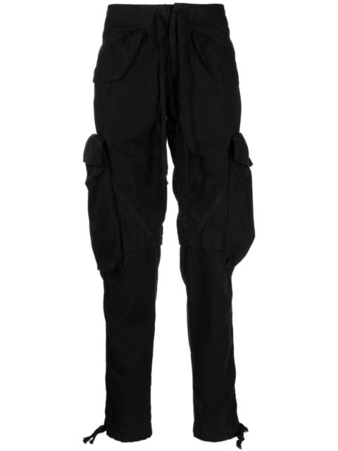 Greg Lauren mid-rise tapered-leg trousers