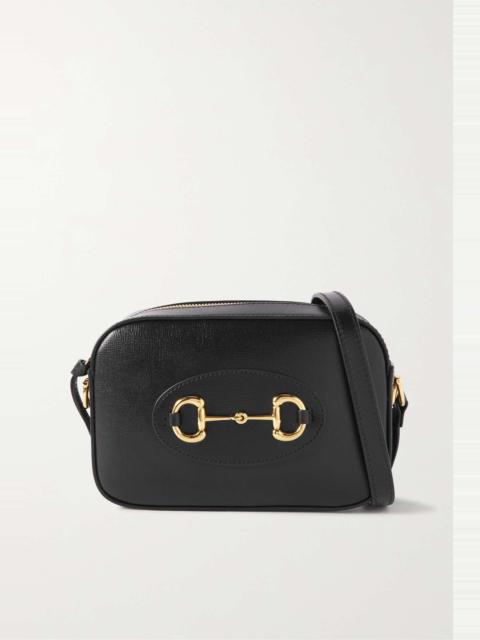 GUCCI 1955 horsebit-embellished textured-leather bag