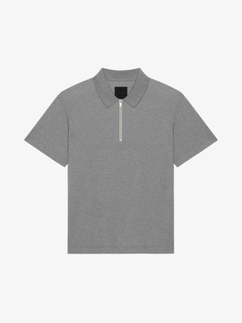 Givenchy ZIPPED POLO SHIRT IN COTTON