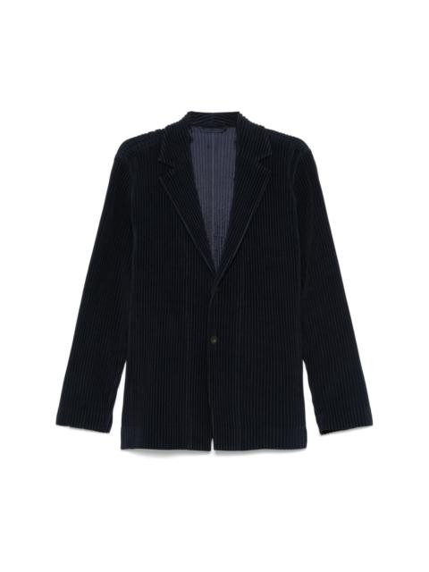 plissé blazer