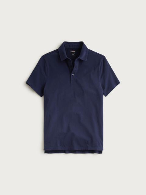J.CREW Sueded cotton polo shirt