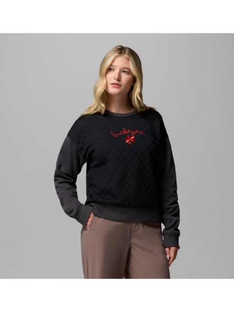 Columbia Women's Collegiate Hart Mountain Quilted Crew - Ohio State