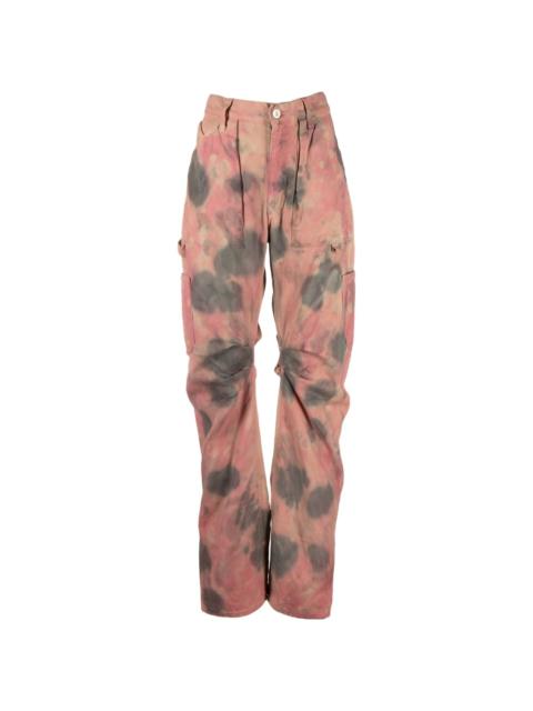 THE ATTICO Ben tie-dye cargo trousers