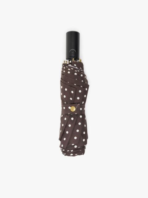 Mackintosh AYR BROWN POLKA DOT AUTOMATIC TELESCOPIC UMBRELLA | ACC-027