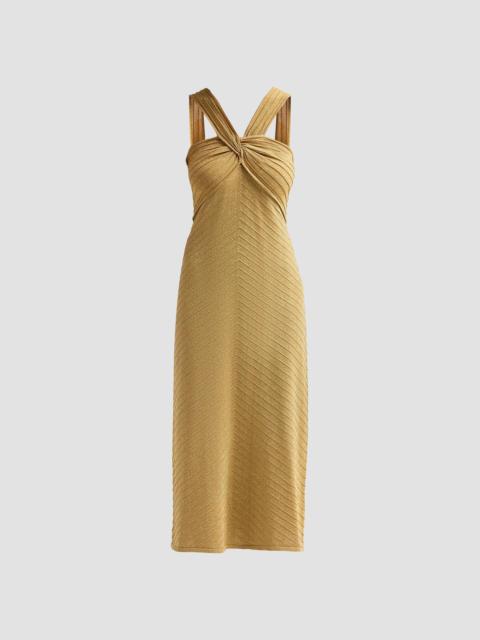 KOBI HALPERIN Women's Talia Glitter Midi Dress - Gold