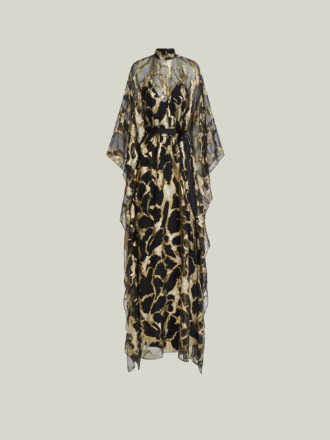 Taller Marmo Kintsugi Kaftan in Black Gold