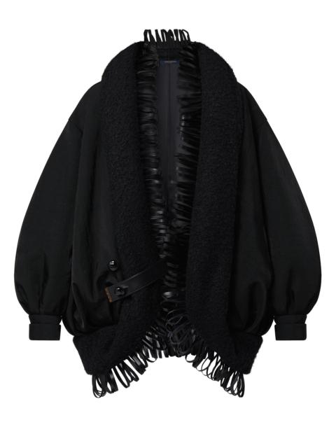 Louis Vuitton Leather Loop Cocoon Coat